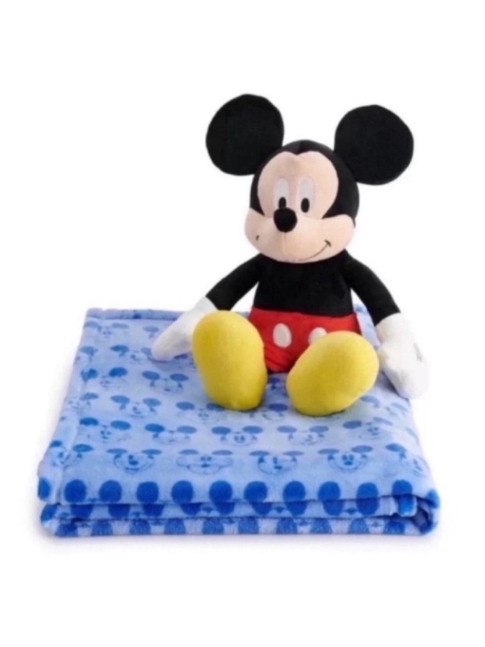 Disney Mickey Mouse Stuffed Animal and Blanket Set